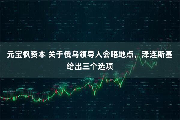 元宝枫资本 关于俄乌领导人会晤地点，泽连斯基给出三个选项